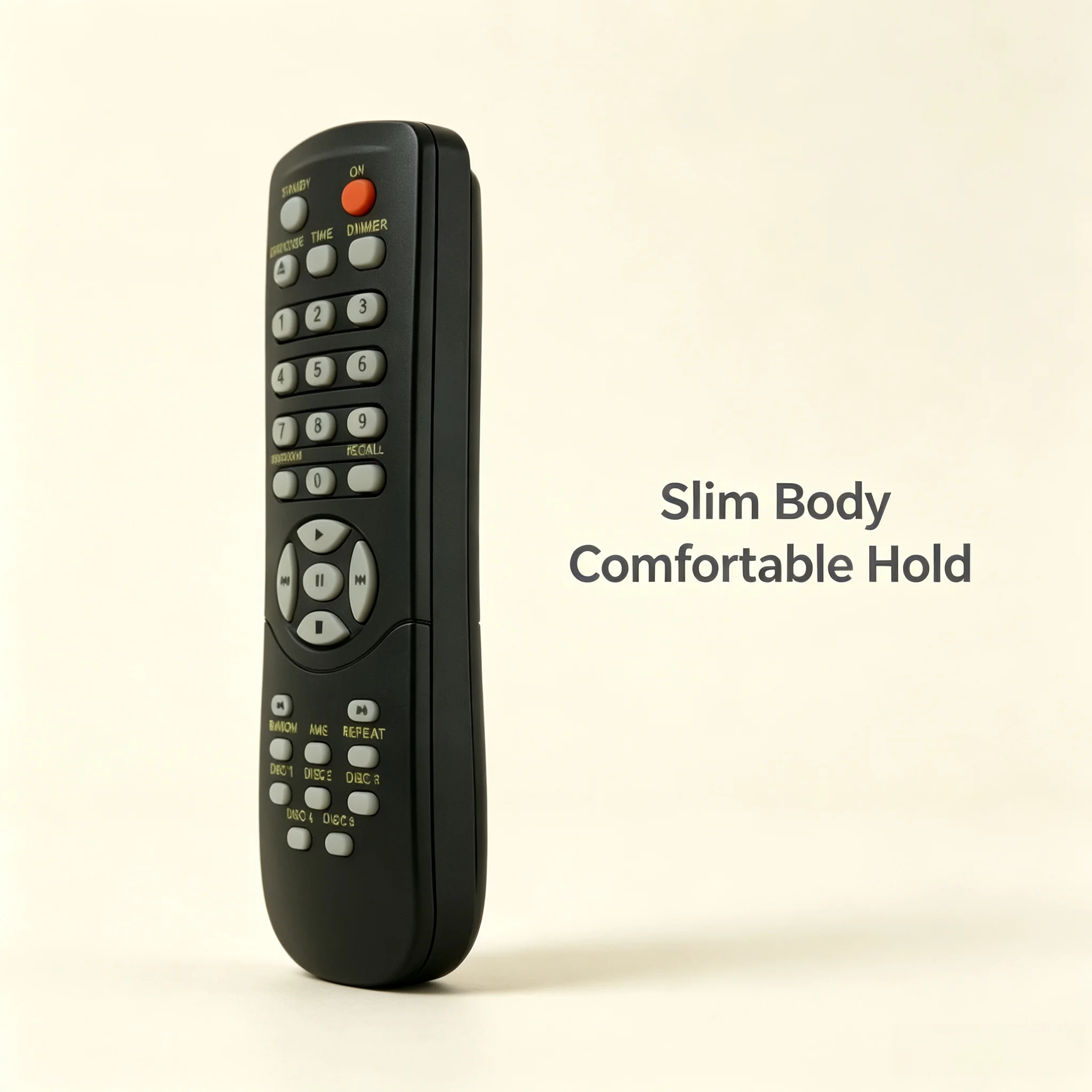 Replacement Remote Control for MB1397 RC4001CC Player, Ergonomic Buttons Fast Response Intelligent Energy Saving Design