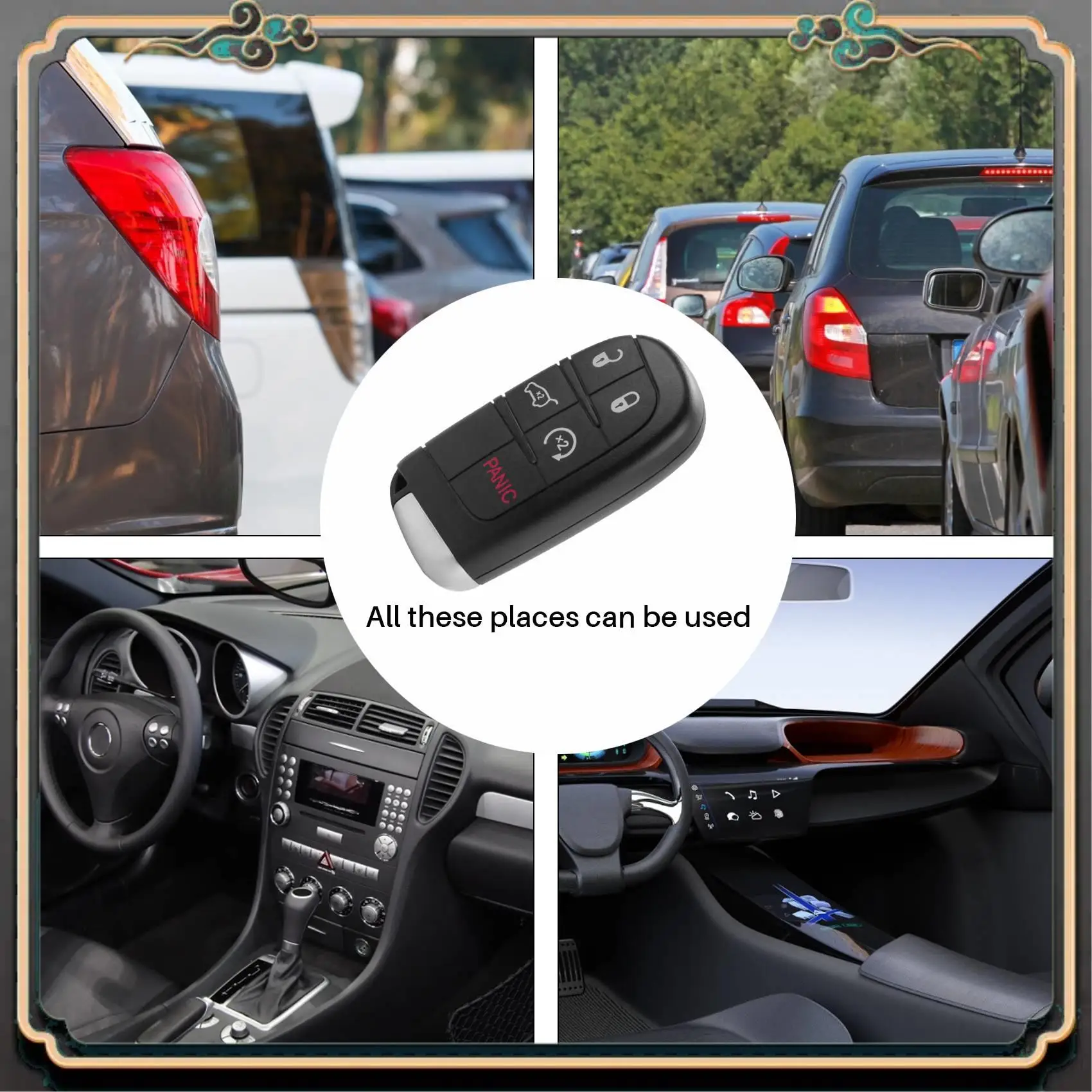 

M45K-5 Buttons Smart Remote Key Fob M3N40821302 433Mhz For Jeep Grand Cherokee 2013 2014 2015 2016 2017 2018