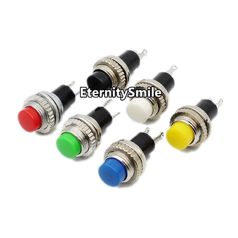 5PCS DS-316 DS-314 10MM Small Button Switch Unlocked Self-reset Doorbell Horn Switch Electric Switches