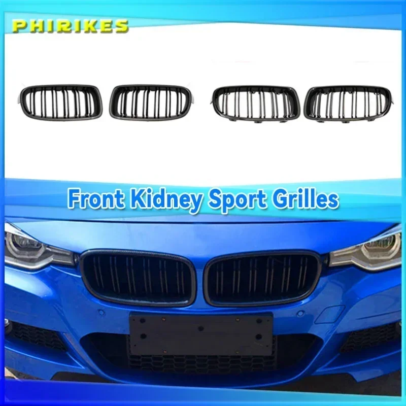 

For BMW 3 Series F30 F31 F35 316i 318i 320i 328i 330i 2011-2019 Front Kidney Grille Racing Grille High Gloss Black