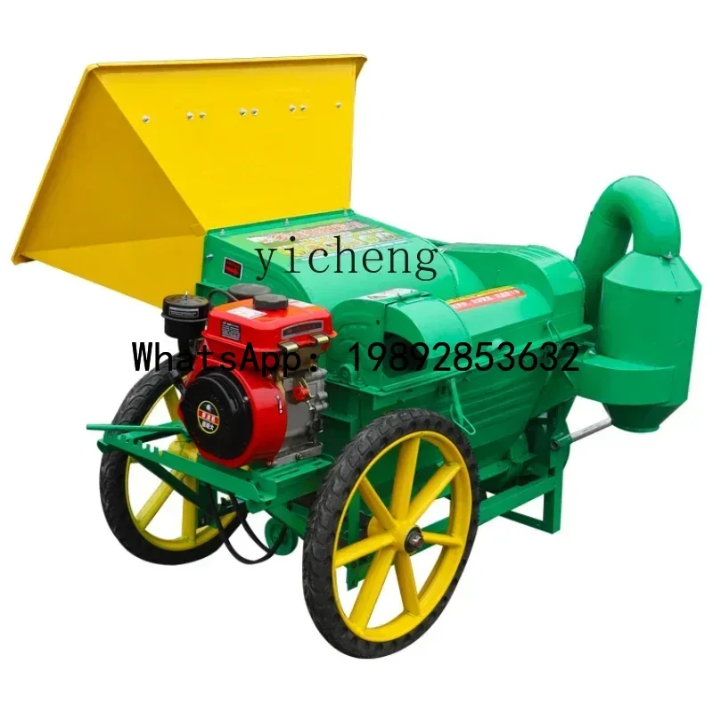 AB  double drum rapeseed thresher wheat soybean sorghum multi-functional large diameter harvester