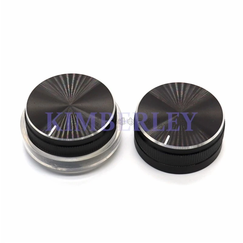 1 Piece 40MM Aluminum Alloy Knob Cap Power Amplifier Volume Adjustment Knob Cap Metal Knob Cap With Lamp Cup two-piece Set