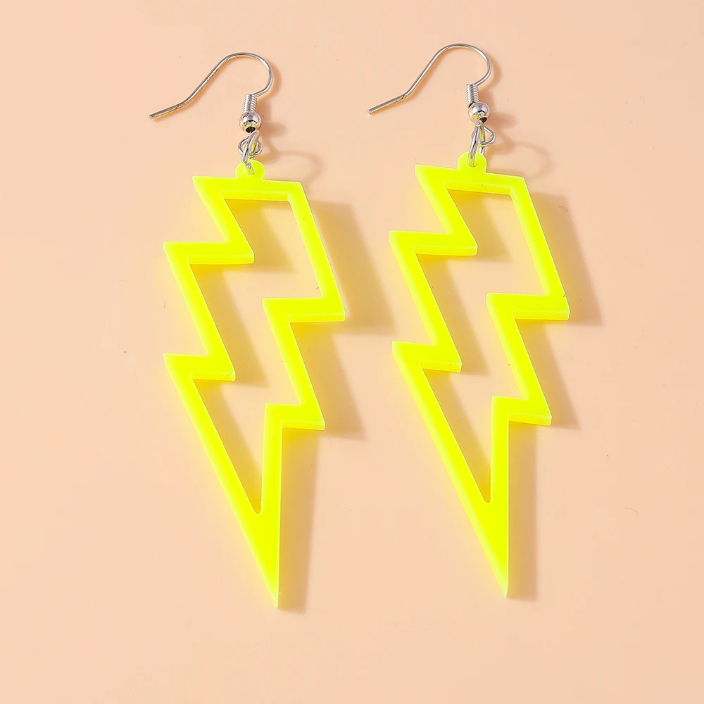 Aihua Bunte Blitz Liebe Regenbogen Ohrringe Für Frauen Schöne Acryl Sommer Urlaub Party Schmuck Geschenke – Detail 15