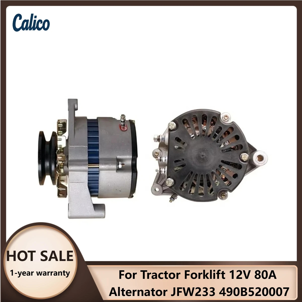 

High Quality Material Selection Suitable for Tractor Forklift 12V 80A Alternator JFW233 490B520007