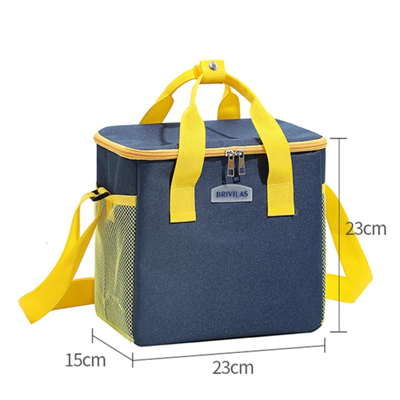 Portable Large Capacity Lunch Bag Cute Durable Food Thermal Box Cooler Lunchbox Aluminum Foil Insulated Picnic Bags