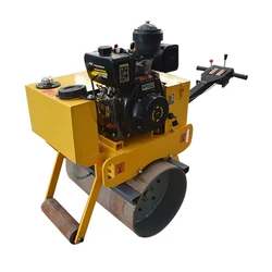 Customized small road roller, single wheel vibratory compactor, concrete pavement hand push roller for construction projects
