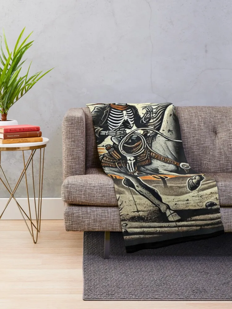 Copy of Ghouls & Spurs: The Haunted Frontier Throw Blanket Nap Kid'S Picnic Blankets