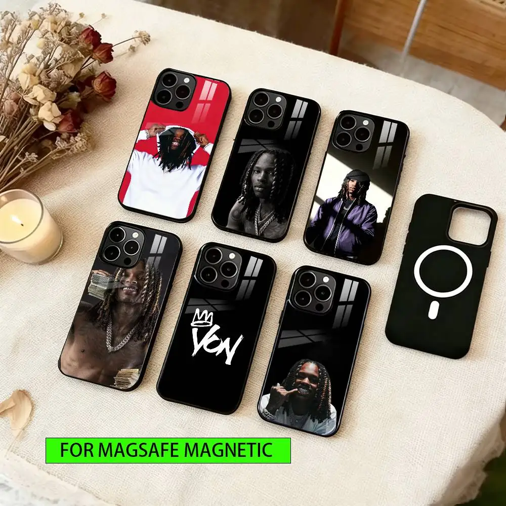 

Raper K-King Von Phone Case For iPhone17,16,15,14,13,12,11 Plus,Pro Magnetic with Magsafe Wireless Charging