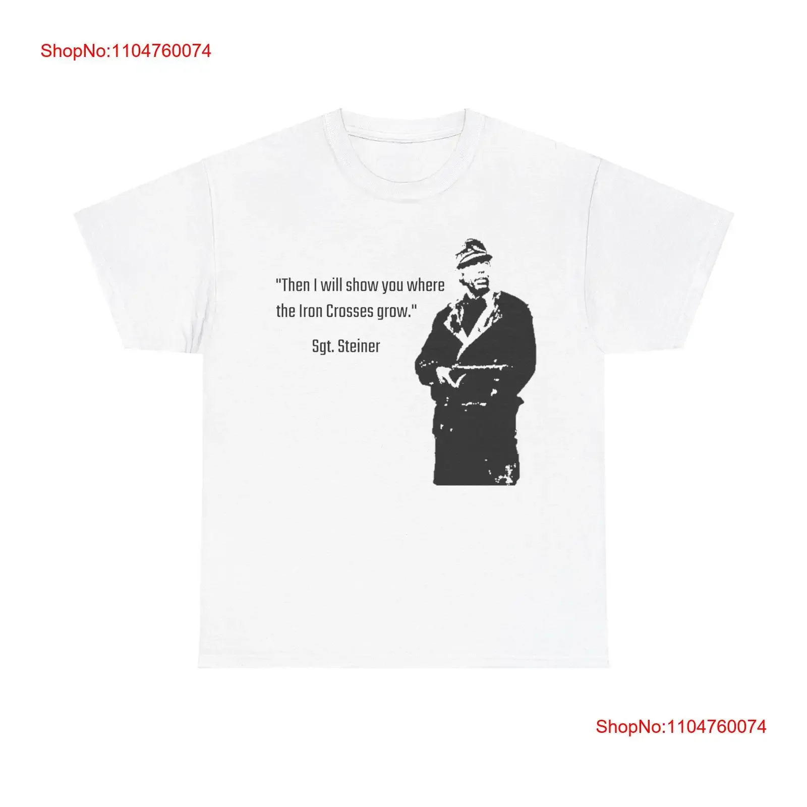 Sergeant Steiner T Shirt Cross of Iron vintage Washed Stylish Top For Everyday Wear homme Casual graphic Unisex fashion