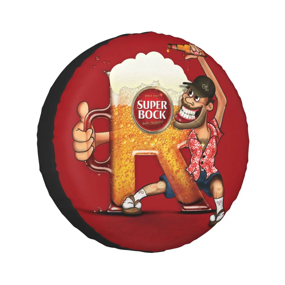 

Custom Super Bock Spare Tire Cover for Jeep SUV RV 4WD Trailer 4x4 Wheel Protector Covers 14" 15" 16" 17" Inch