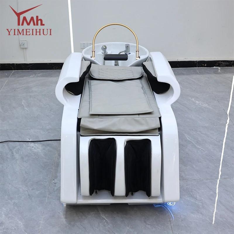 سرير سبا للرأس، علاج بالتدليك، شامبو للشعر، سرير سبا كهربائي فاخر #6