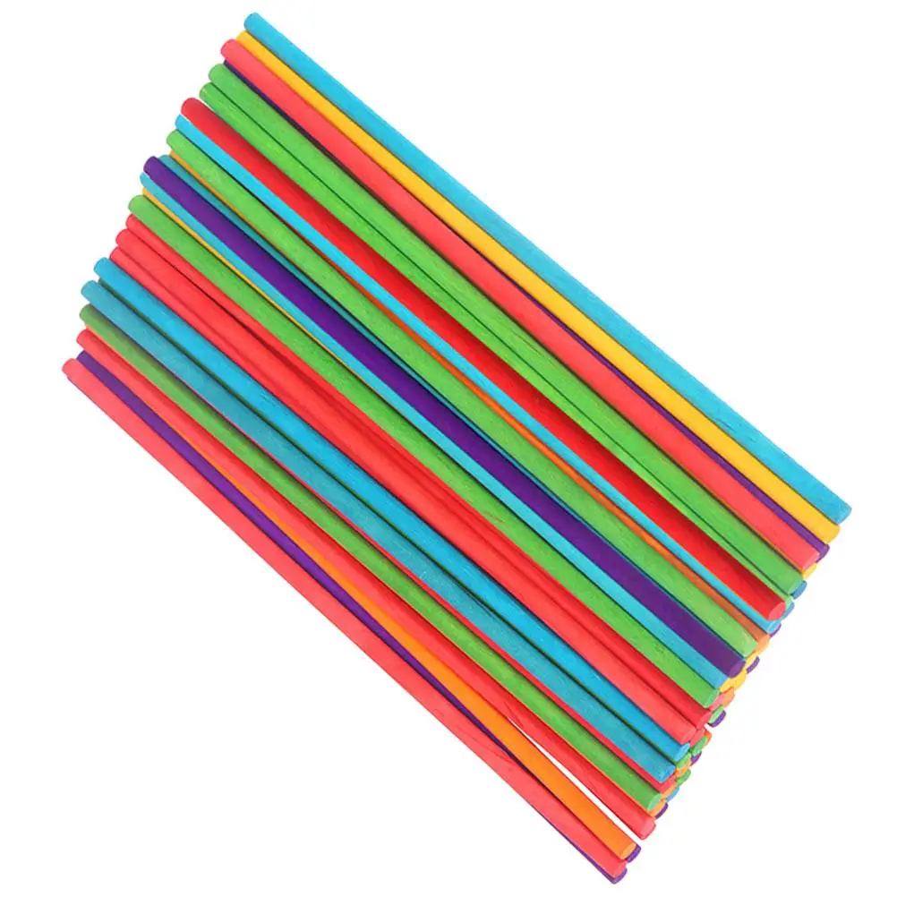 

150 Pcs Wooden Sticks 20x0.5cm Percussion Instruments Professional Colorful Rhythm Instruments Kids Percussion Musical Toys