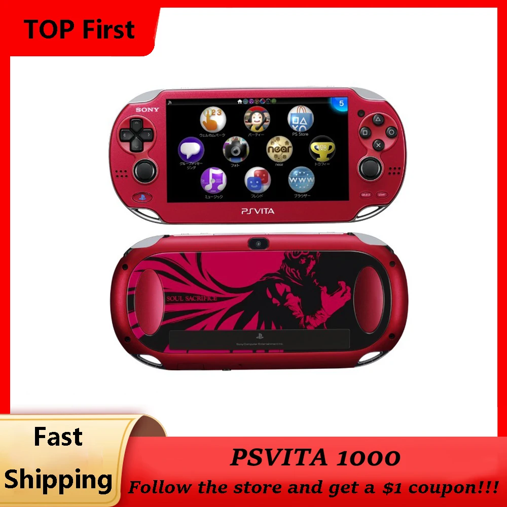 Original Refurbished PS VITA PSVITA1000 Retro Handheld Game Console 100% Tested Co-Branded Version