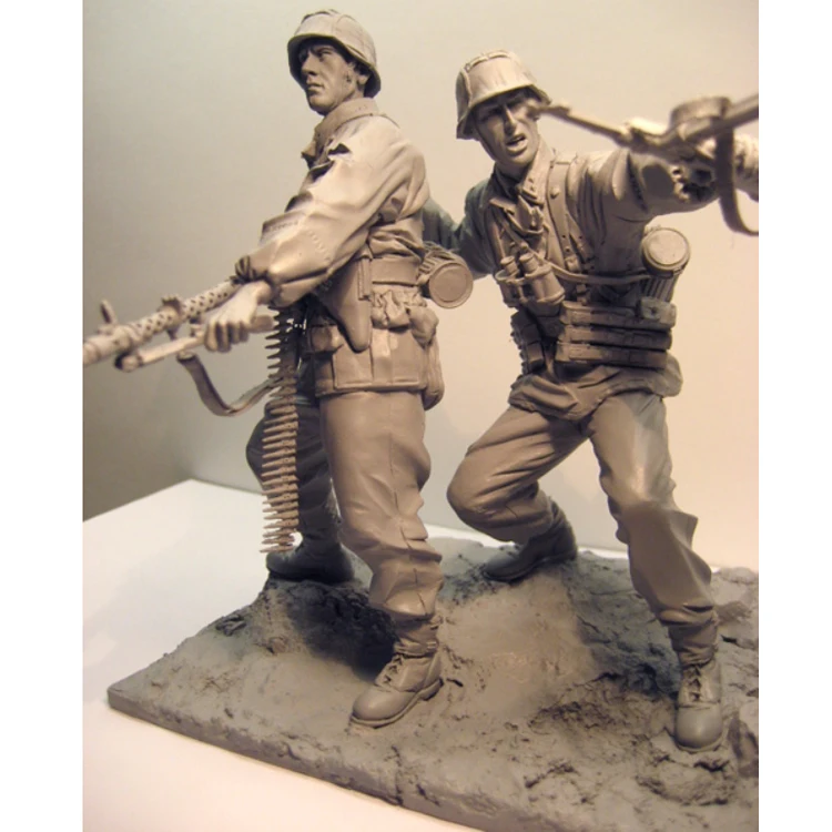 1/16 Die Cast Resin Figure Assembly Kit Model War Military Theme Eastern War Unpainted