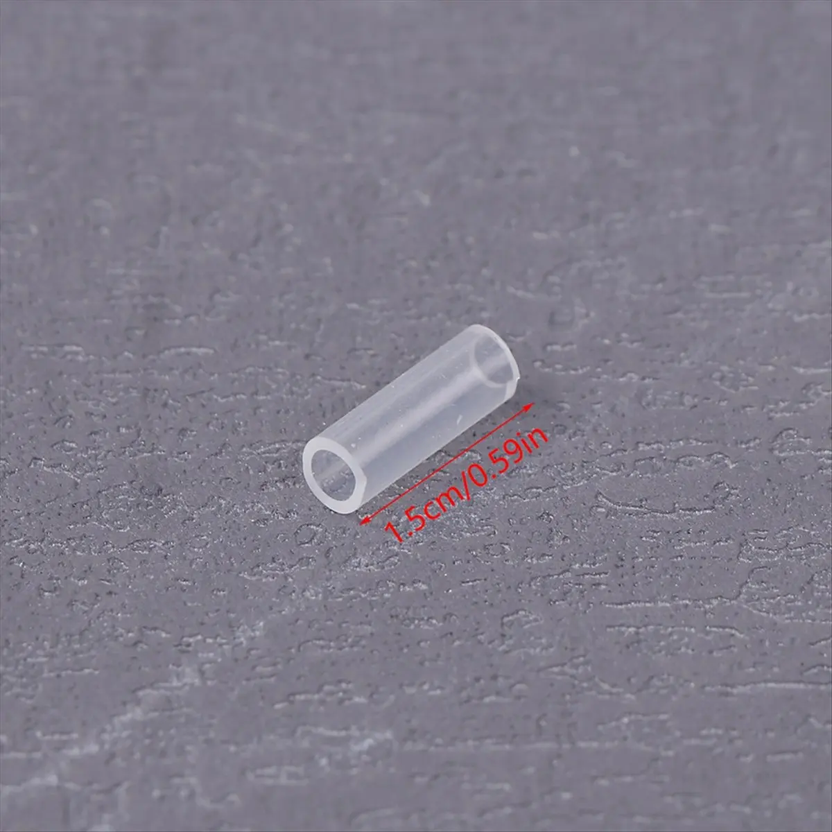 A75K 50Pcs Bead Chain Anti-Lost Cover DIY Transparent 1.5cm/0.59inch Key Ring Protective Cover to Prevent Falling Bead Chain