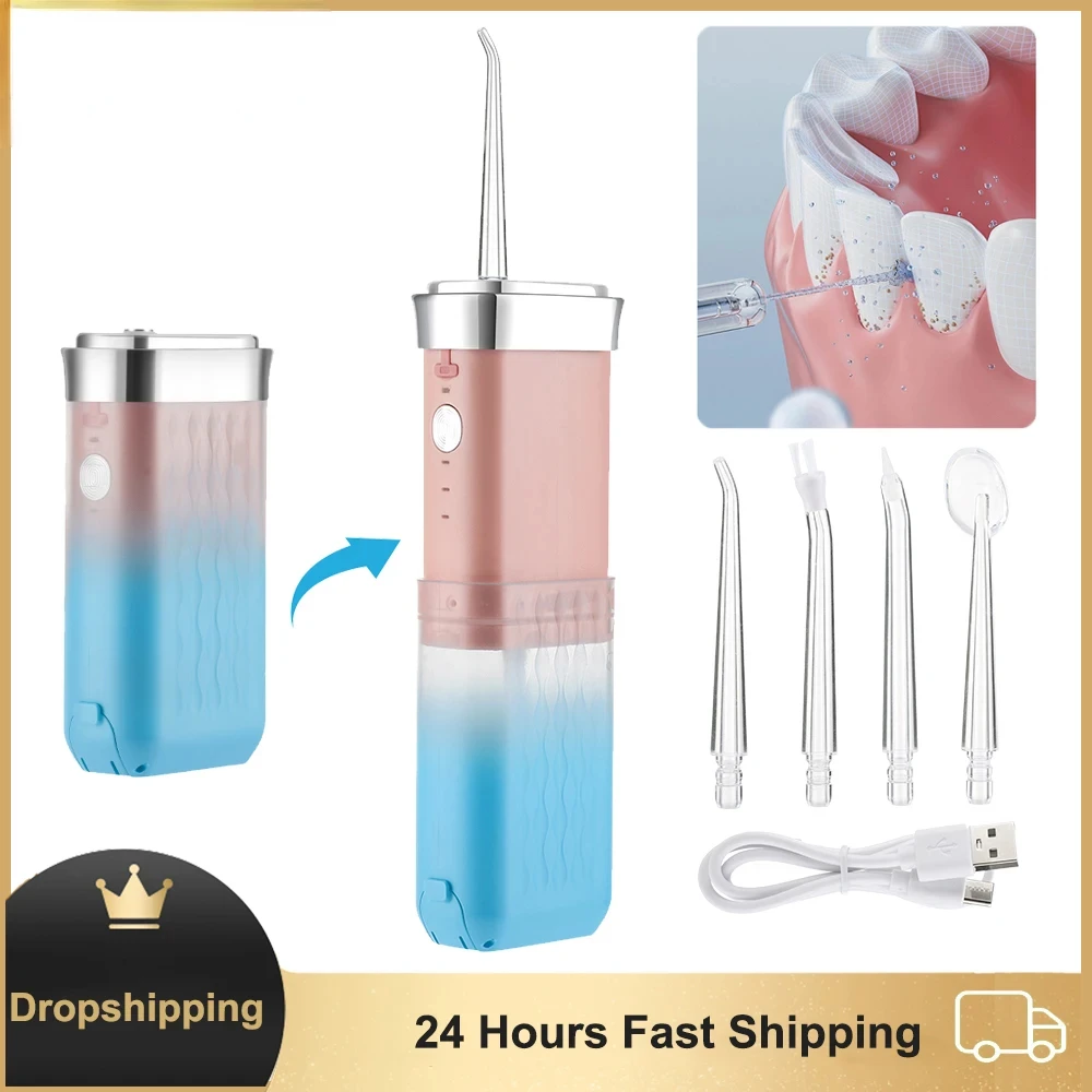 

Rechargeable Portable Oral Irrigator Flosser Tooth Whitening Cleaning Tools Dental Jet Teeth Pick Home Travel