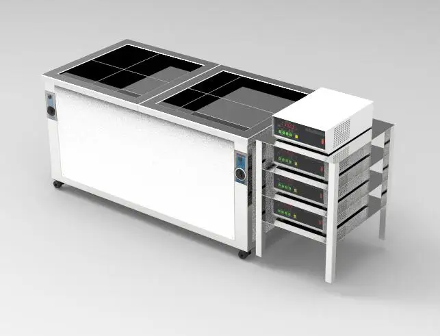 Double Tank Ultrasonic Cleaner With Industrial Rinsing or Drying Tank Ultrasound Cleaning Washing Machine