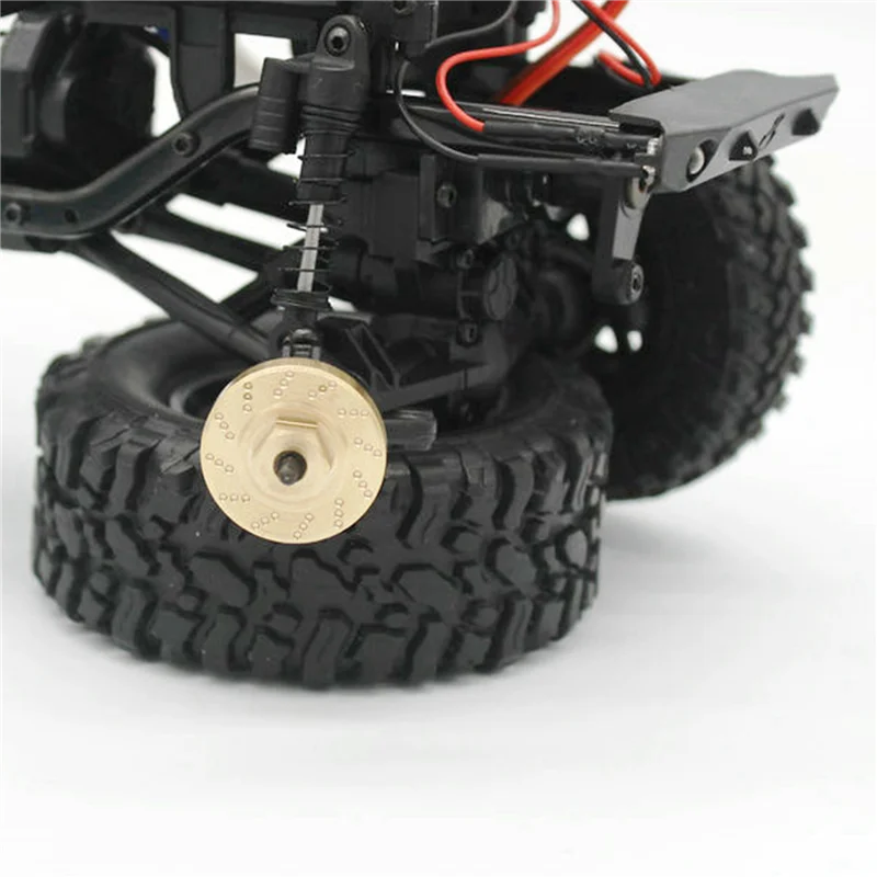 FORW-40Pcs Heavy Duty Brass Wheel Hex Adapter Balance Weight For AXIAL SCX24 90081 Upgrades 1/24 RC Crawler Car Parts