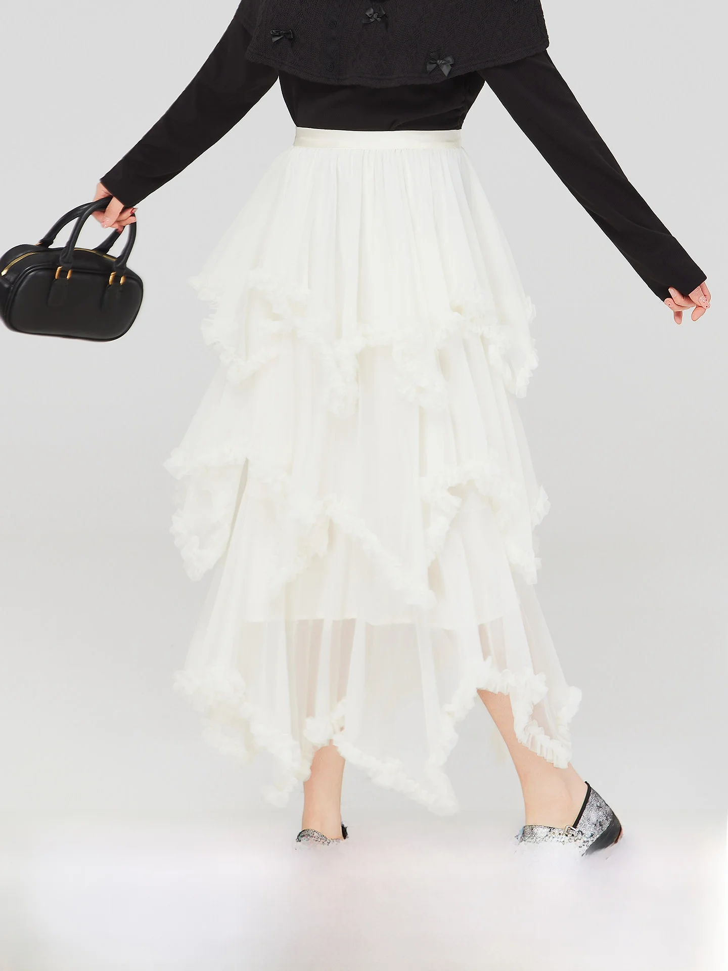 

Белое женское платье А-силуэта больших размеров с завышенной талией, приталенное, в корейском стиле, с длинным рукавом, весна-лето, повседневное