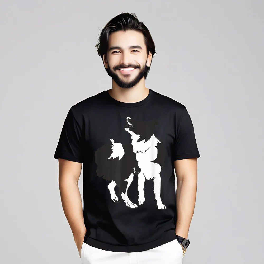 Printing T-Shirt Special Crewneck Border Collie Dog Breed T 100% Cotton Men Tops Tees Summer Short Sleeve T Shirts