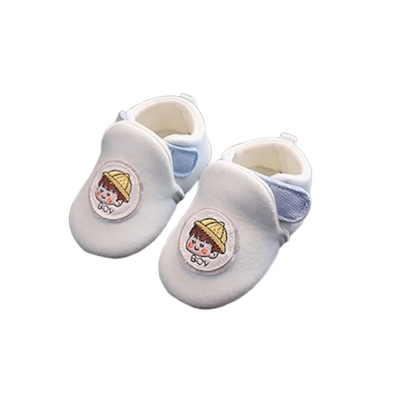 Baby Girl Boy Cartoon Flats Infant Cotton Cloth Walker Crib Shoes for Party Festival Baby Shower