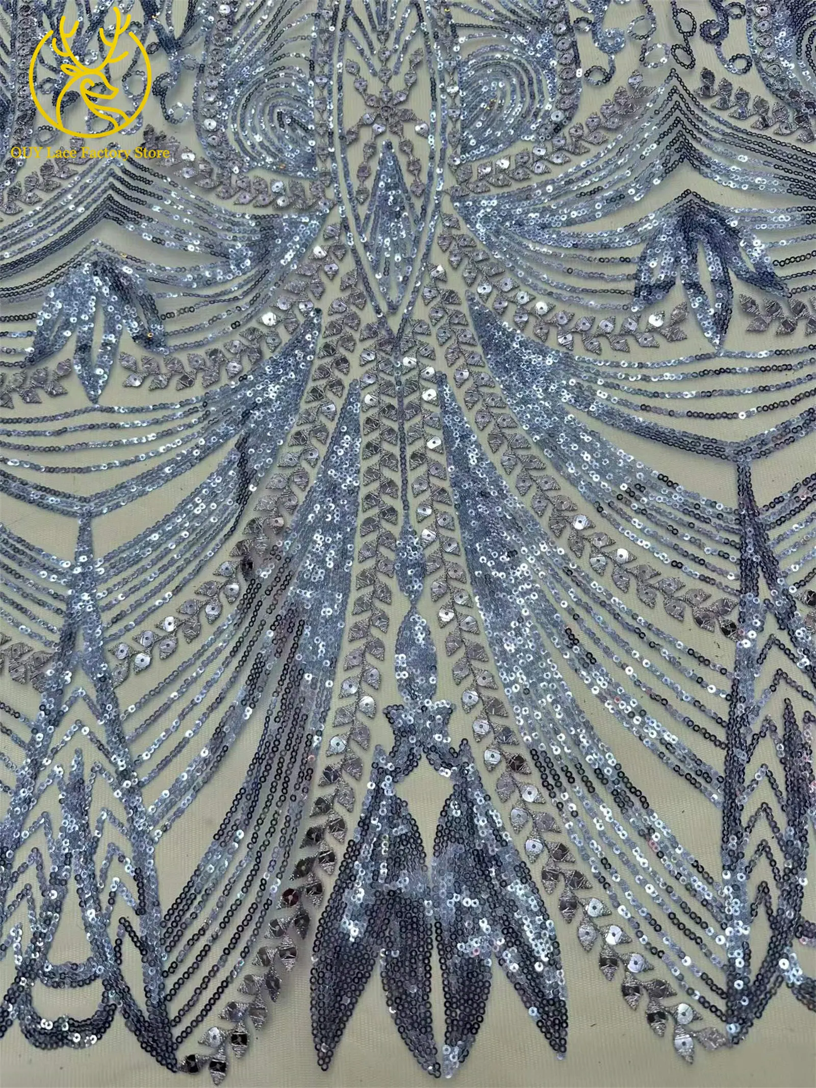 5 Yards Afrikanischer Spitzenstoff 2026 Hochwertige Französische Pailletten Perlenbesetzter Tüll Hochwertiges Nigerianisches Partykleid für Damen Hochzeitskleid – Detail 16
