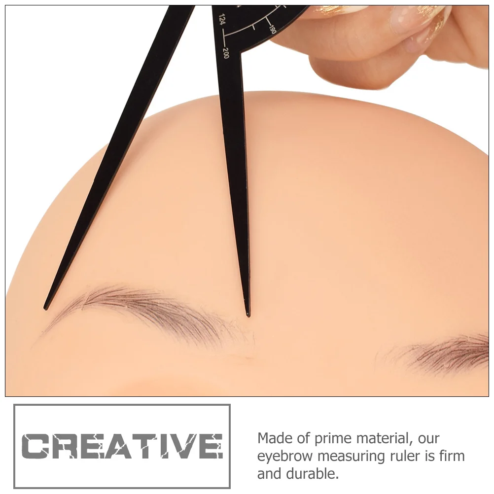 Augenbrauen Mess Lineal Edelstahl Augenbraue Mapping Werkzeug Für Positionierung Microblading Shaper Schablone Roller Make-Up Liefert