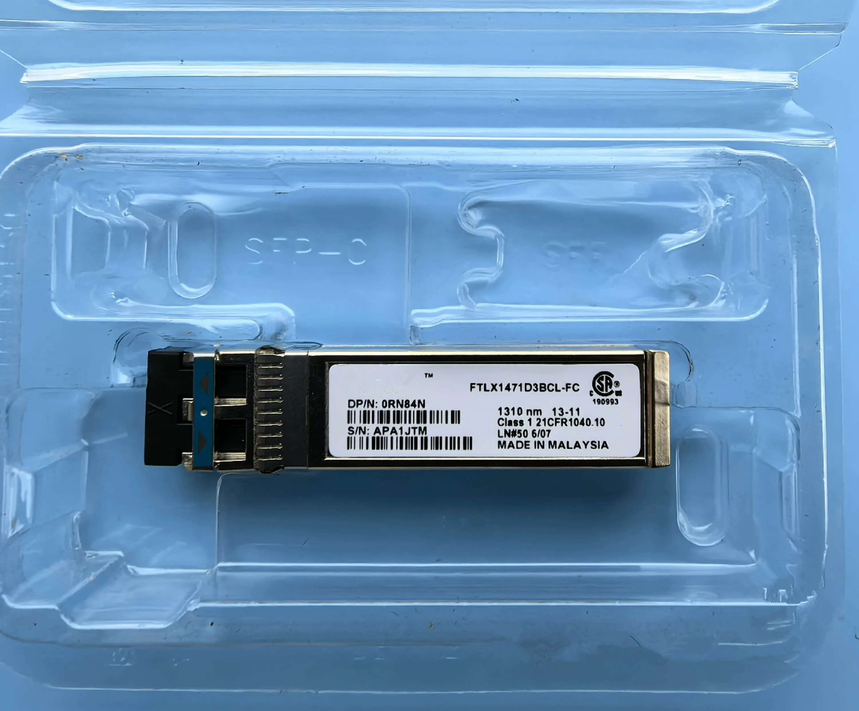 

1PCS Single mode sfp 10g 10KM/0RN84N/FTLX1471D3BCL-FC LR 10gb sfp 1310nm transceiver switch