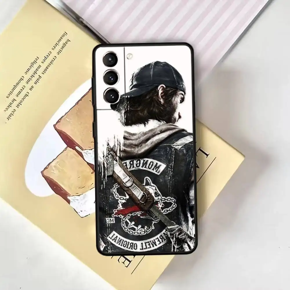 حافظة هاتف Game D-Days Gone لهاتف Samsung GalaxyA13,21s,22,31,32,52,53,71,72,73, غطاء أسود ناعم