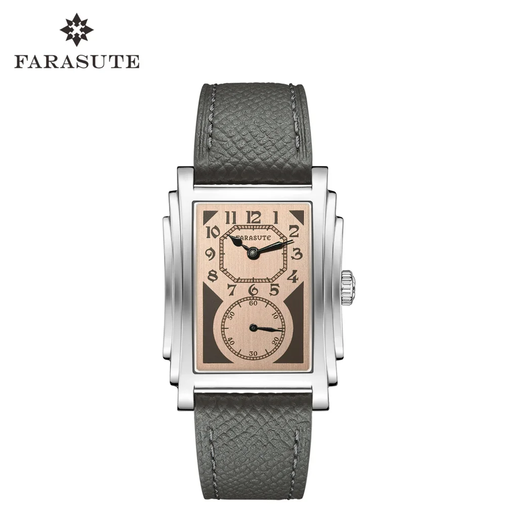 FARASUTE New Fully Automatic Mechanical Doctor Square Wristwatch For Men Sapphire Stainless Steel Watch Male Montres Pour Hommes