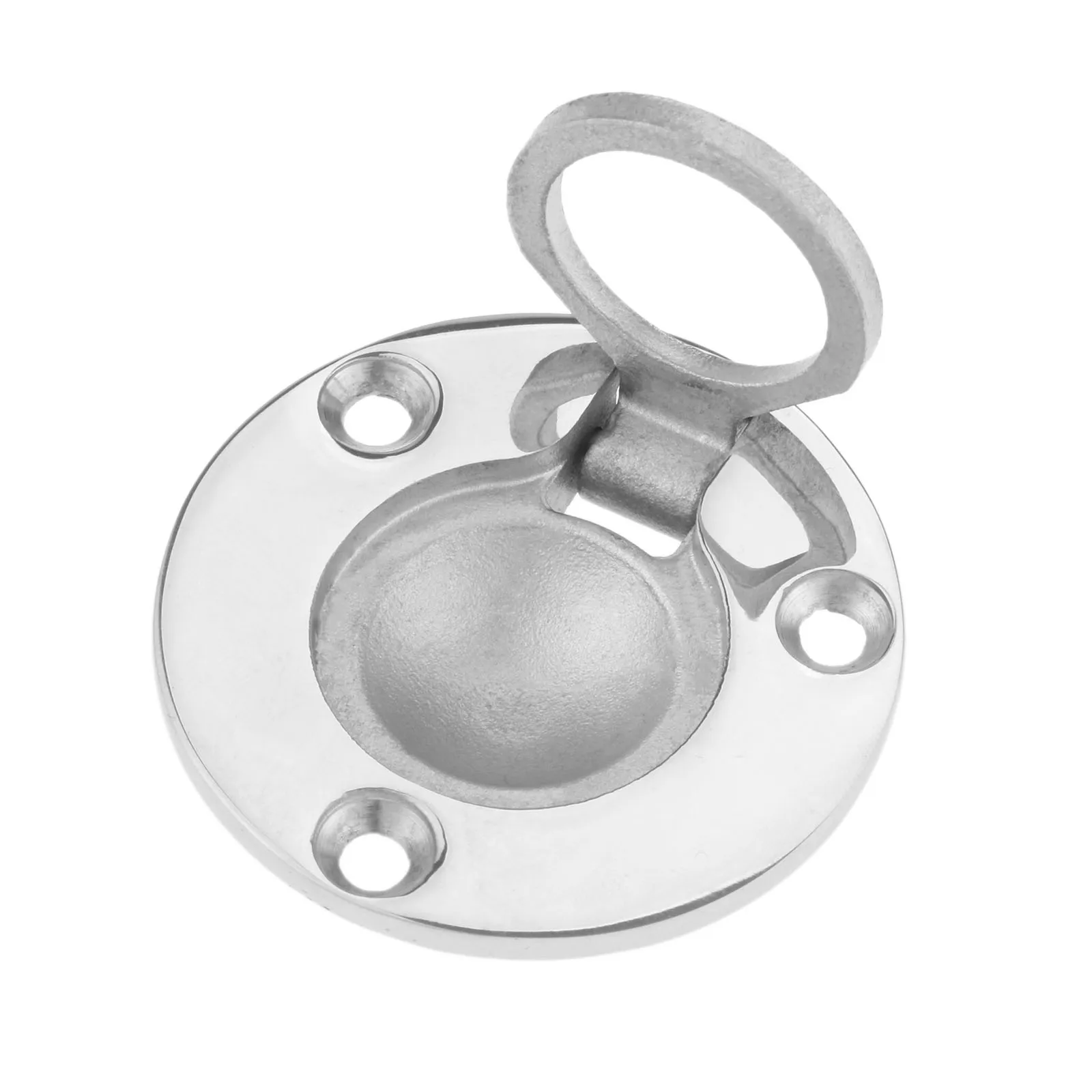 316 Stainless Steel Boat Hatch Handle for Marine Yacht RV Car, Silver Polished Lift Ring Corrosion Resistant Hatch Hardware