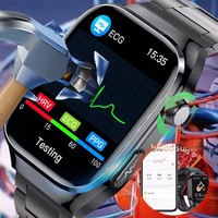 2025 New Accurate Measure Blood Sugar Lipids Uric Acid Smart Watch Men ECG Blood Pressure Health SmartWatches For Android Xiaomi