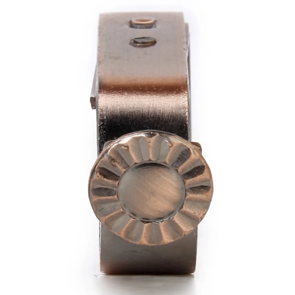 

4Pcs Curtain Pole Holder Vintage Bronze Iron Strong Wall Mount Bracket for 18-22Mm Rod Easy Installation Copper Curtain Holder