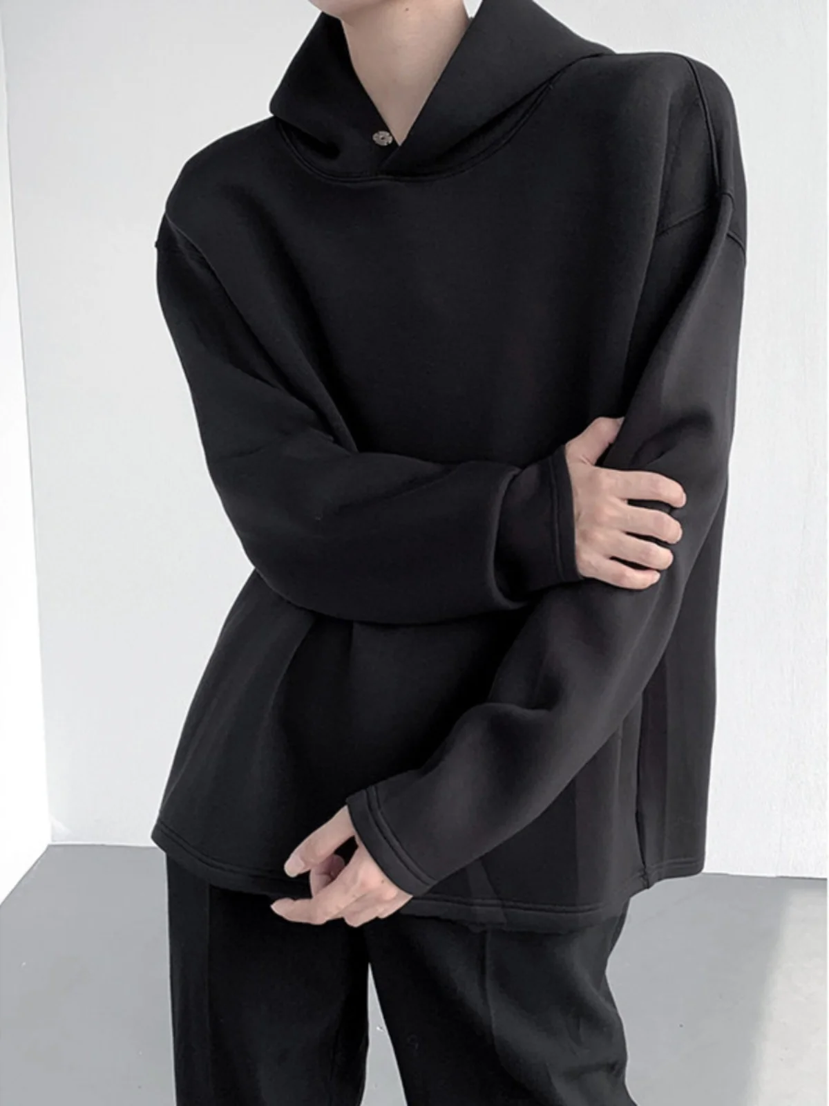 

Retro American Spring Autumn New Sle Air Layer Hoodie Men's Soft Loose Versatile Outerwear Korean Version Quali