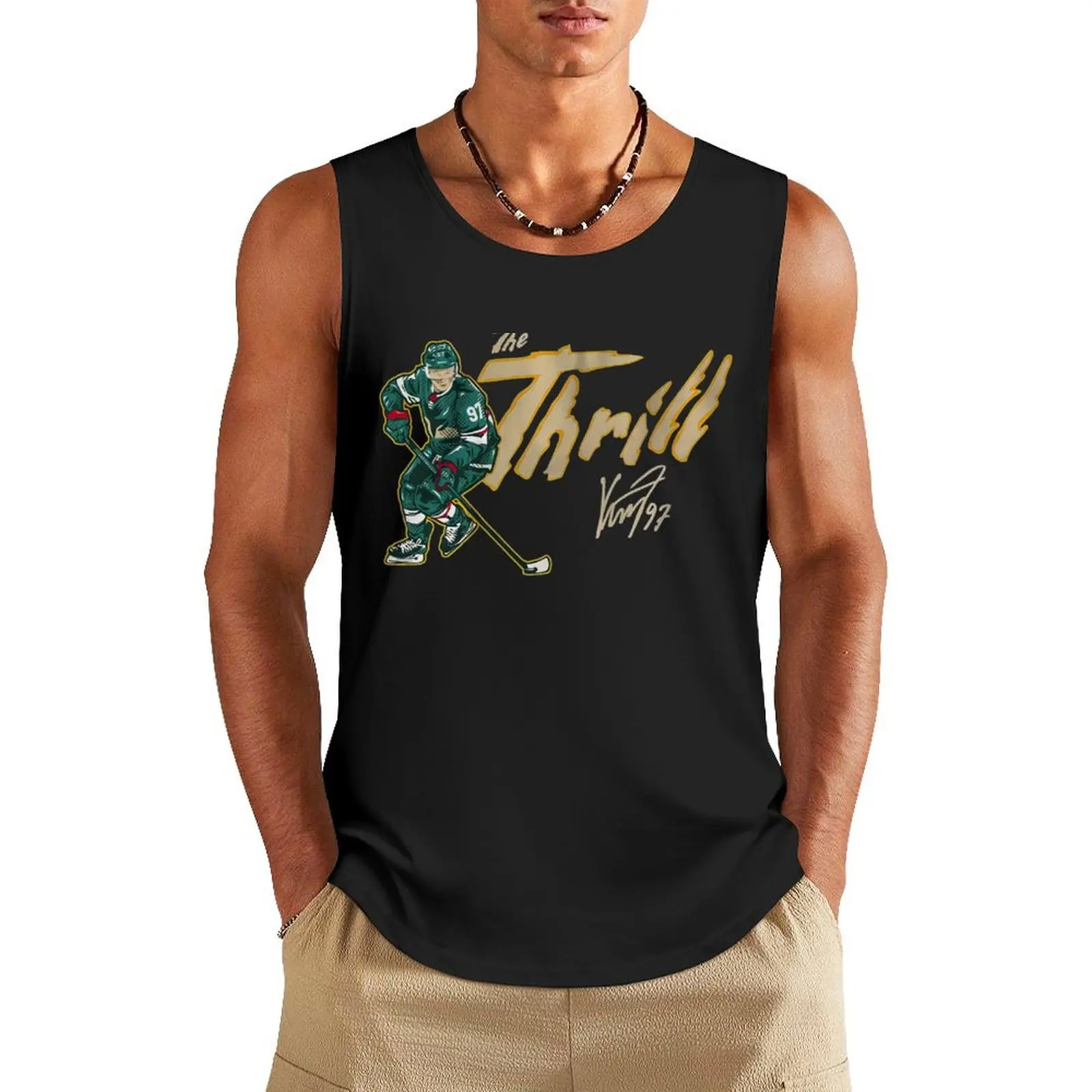 Kirill the Thrill Tank Top T-shirt Men's gym bodybuilding man sleeveless gym shirt man fitness