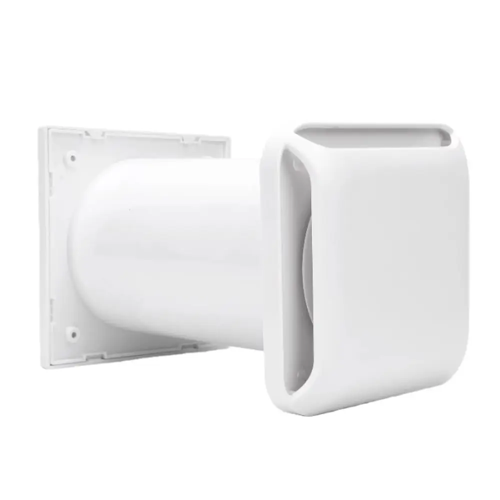 Adjustable Length Wall Vent Kit Rainproof Louvers Easy Install Exhaust Intake Set Air Filters Through-Wall Design