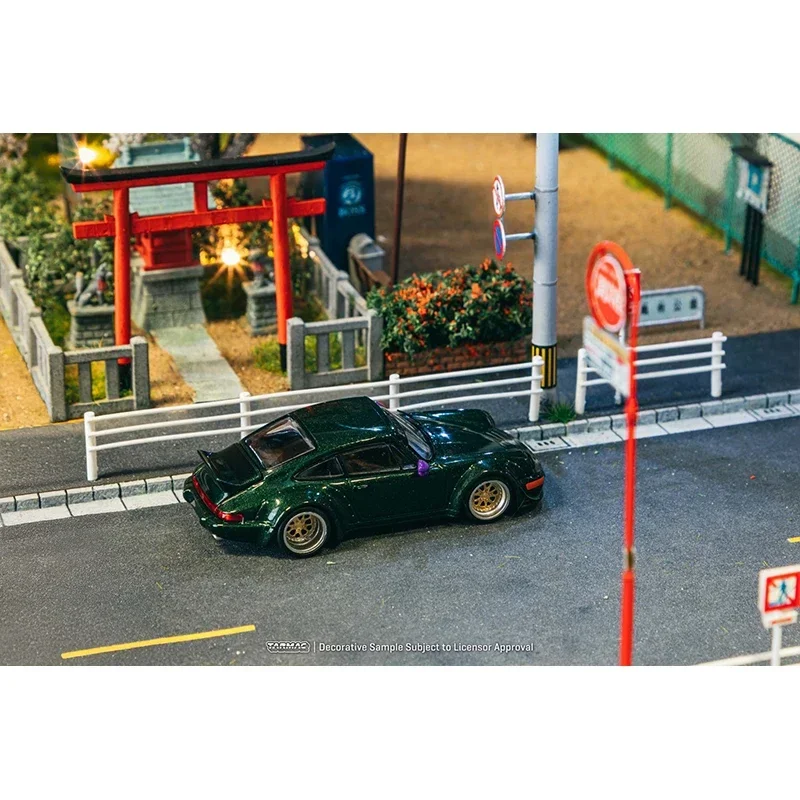 Voorverkoop TW 1:64 RWB 964 Groene Diecast Auto Model Collectie Speelgoed Tarmac Works