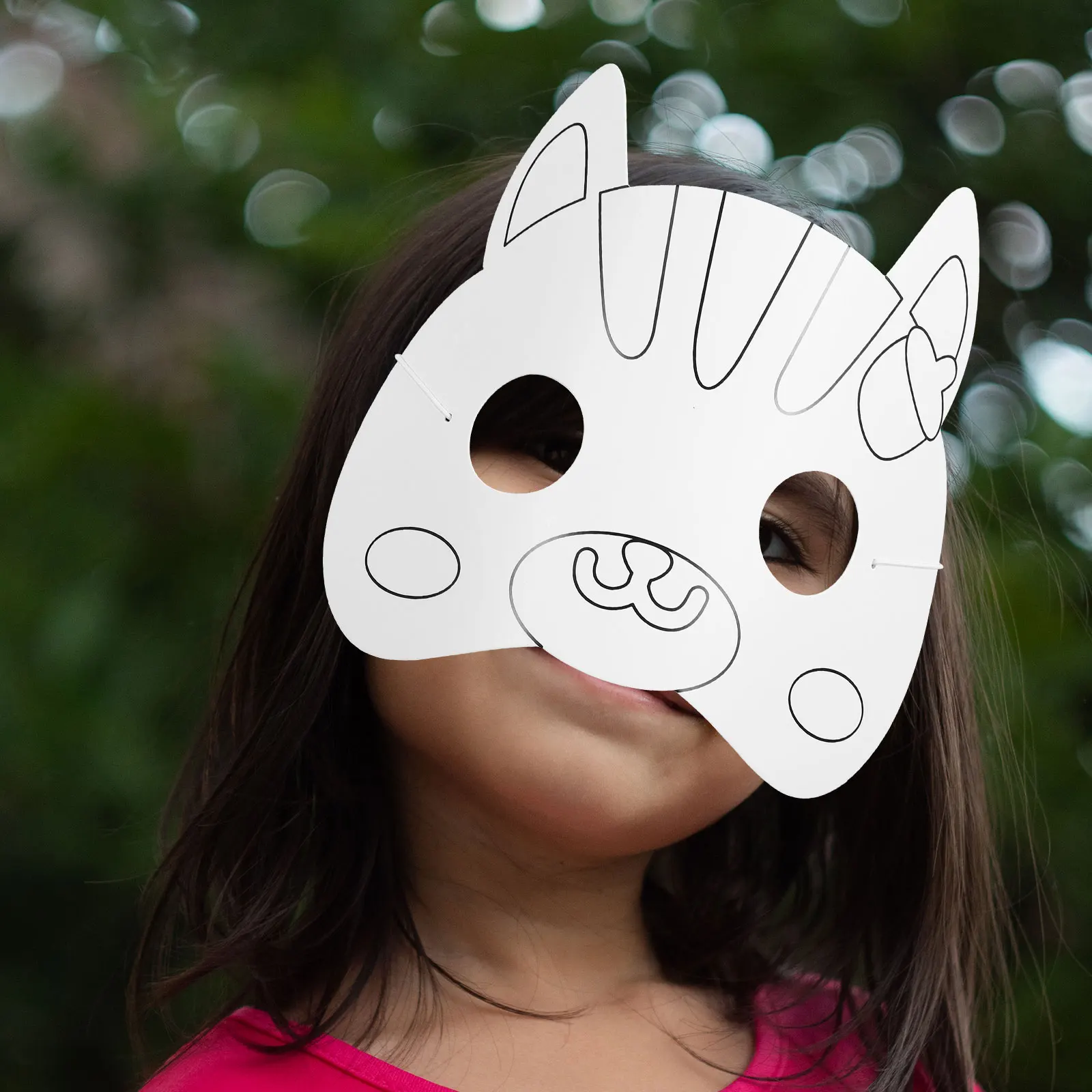 

Painting Mask Set Blank Unpainted Handmade Masks Coloring Manual Paintable White Diy