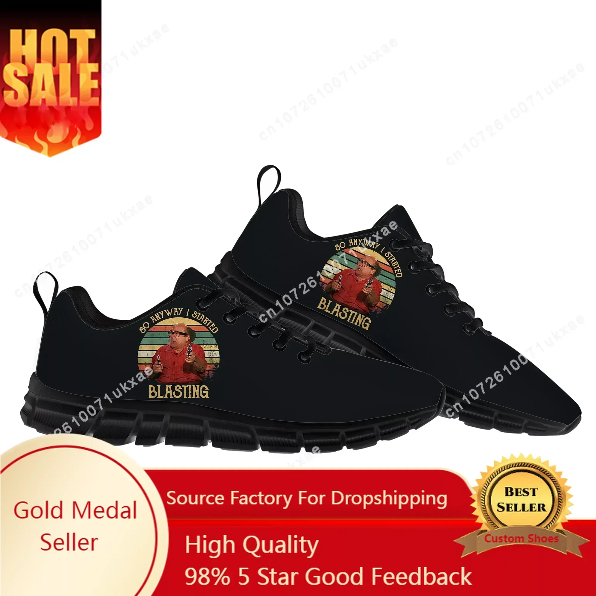 It's Always Sunny in Philadelphia Sports Shoes Mens Womens Sneakers Frank Reynolds Casual Custom Shoes
