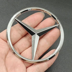 ABS Chrome Car Rear Star Logo Emblema, 3D Turbo 4MATIC Badge, Adesivo para Mercedes Benz A45, AMG W176, W177, Acessórios 12 principais vendas painel a45 amg - №3