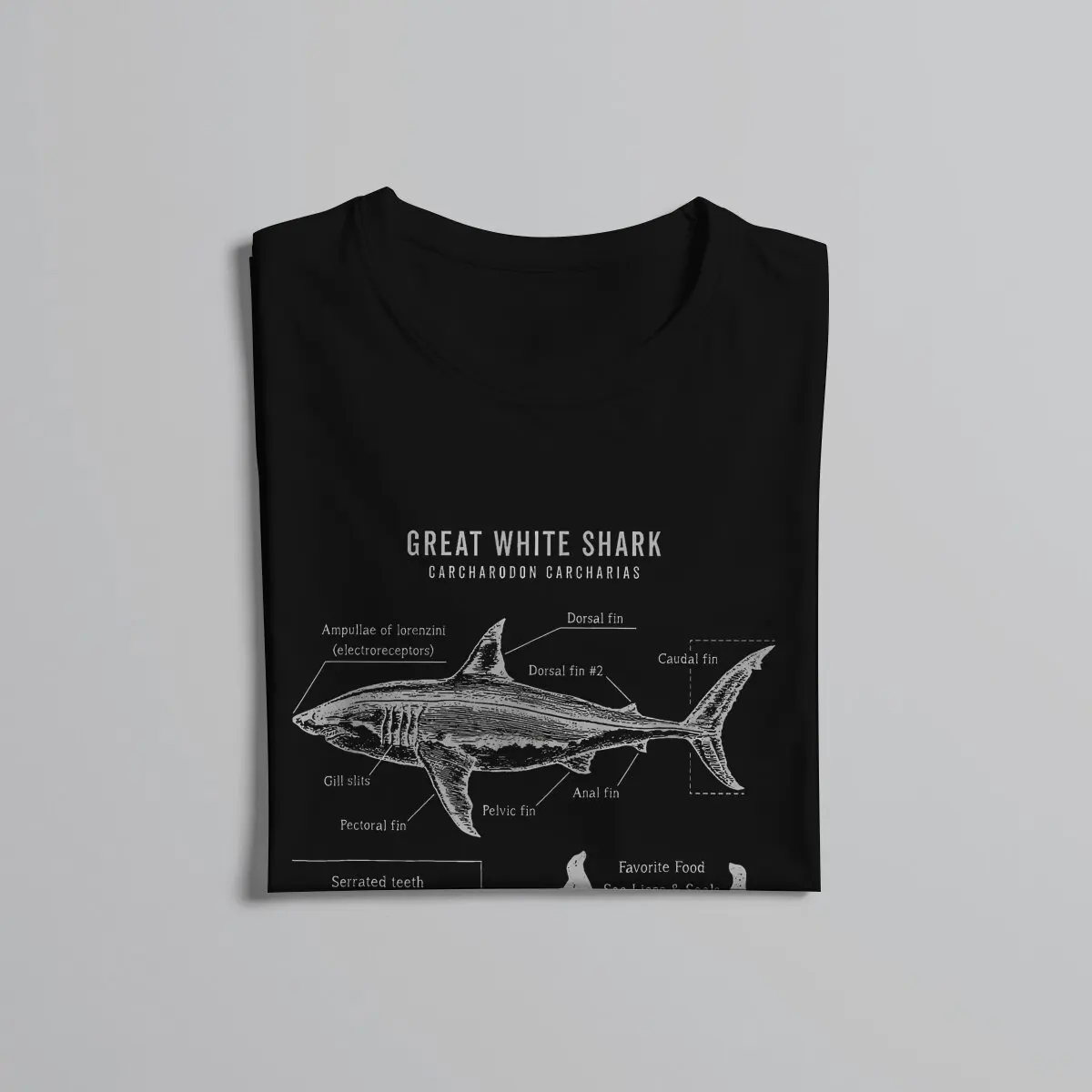 Great White Graphic TShirt Shark Scuba Diving Style Tops Comfortable T Shirt Men Short Sleeve Special Gift Idea