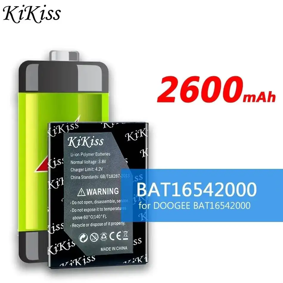 

Аккумулятор для мобильного телефона Doogee BAT16542000, 2600 мАч, с длительным сроком службы