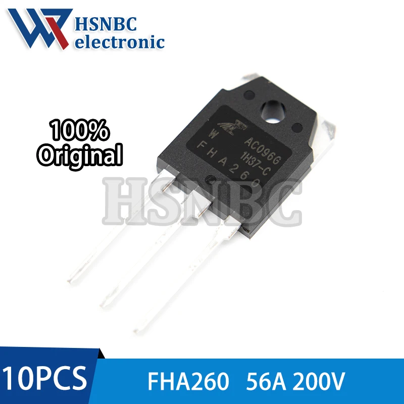 

10PCS FHA260 FHA260W TO-3P 200V 56A N-channel Power MOSFET Transistor 100% New Original