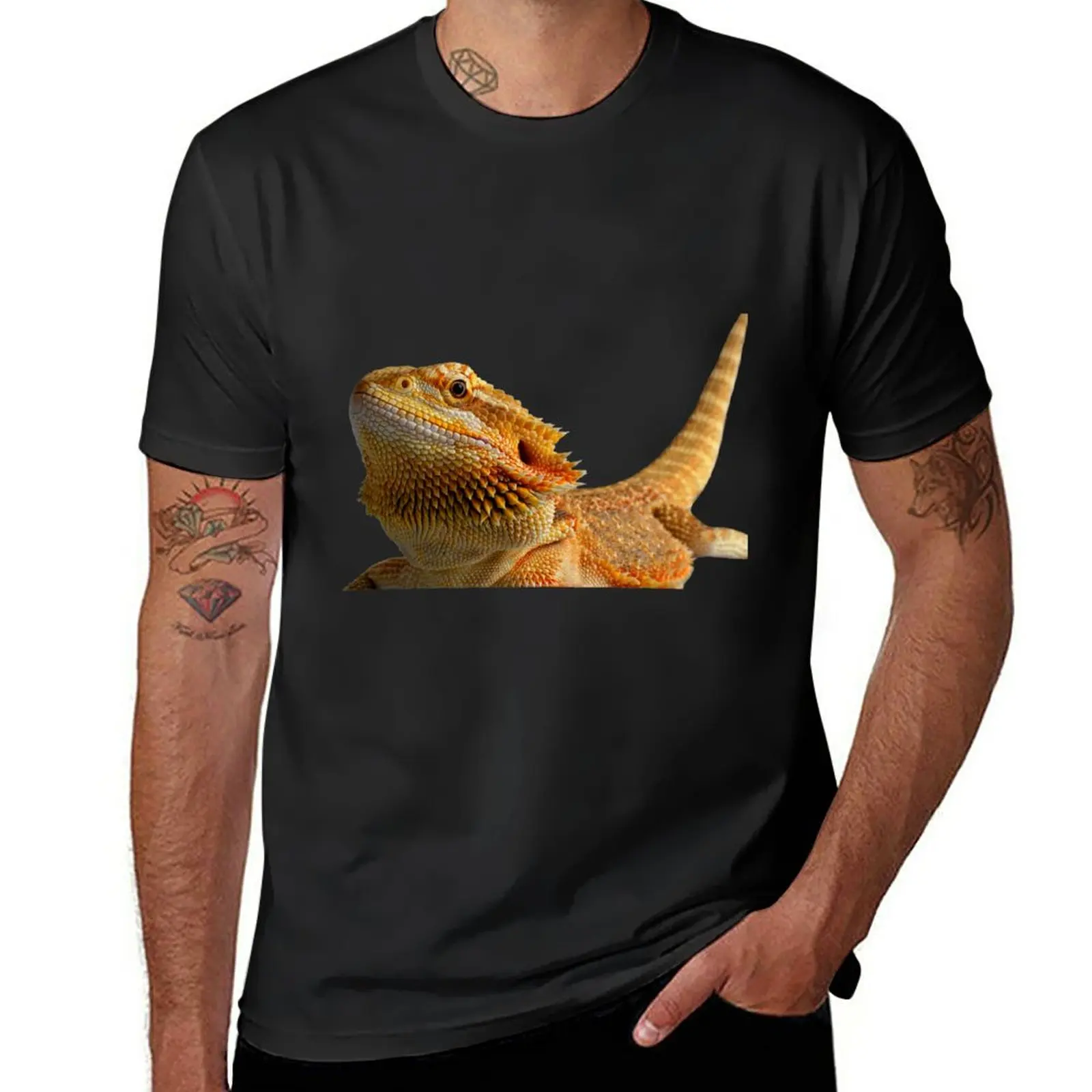 New Bearded dragon T-Shirt funny t shirt Short sleeve boys white t shirts mens graphic t-shirts hip hop