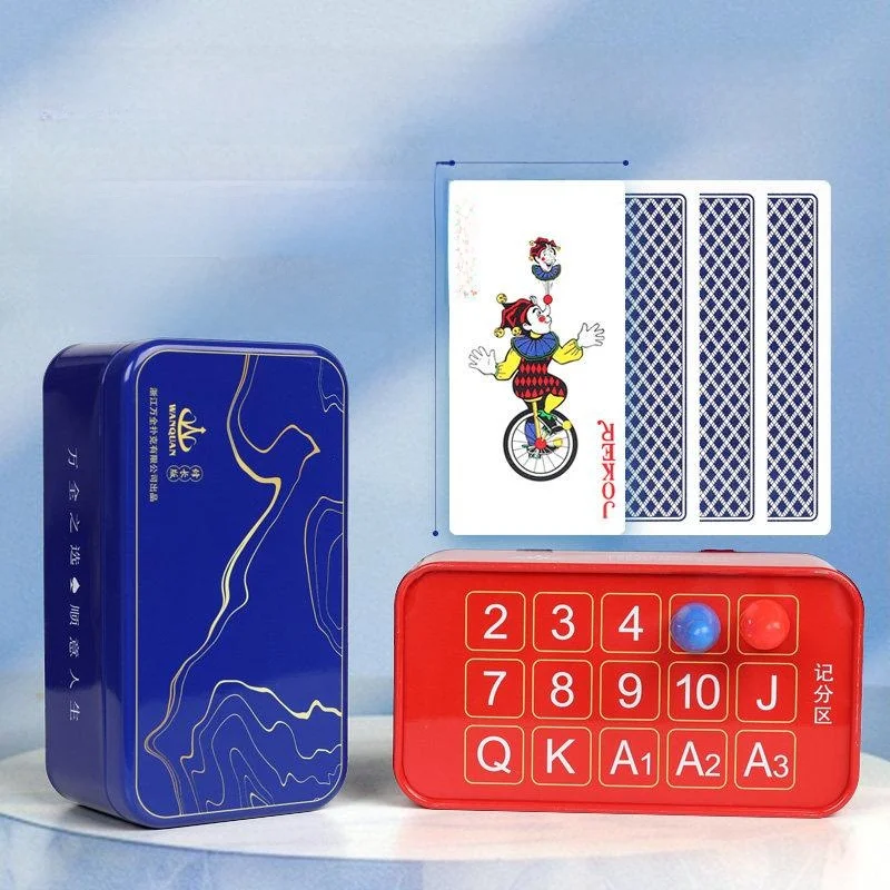 waterproof-pvc-poker-cards-iron-box-narrow-version-texas-holdem-longevity-high-aesthetic-value-gaming-accessories