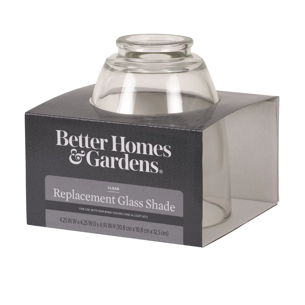 4 Pack Clear Glass Ceiling Fan Replacement Shade Timeless Design Maximum Light Output Universal Fit Easy Installation High