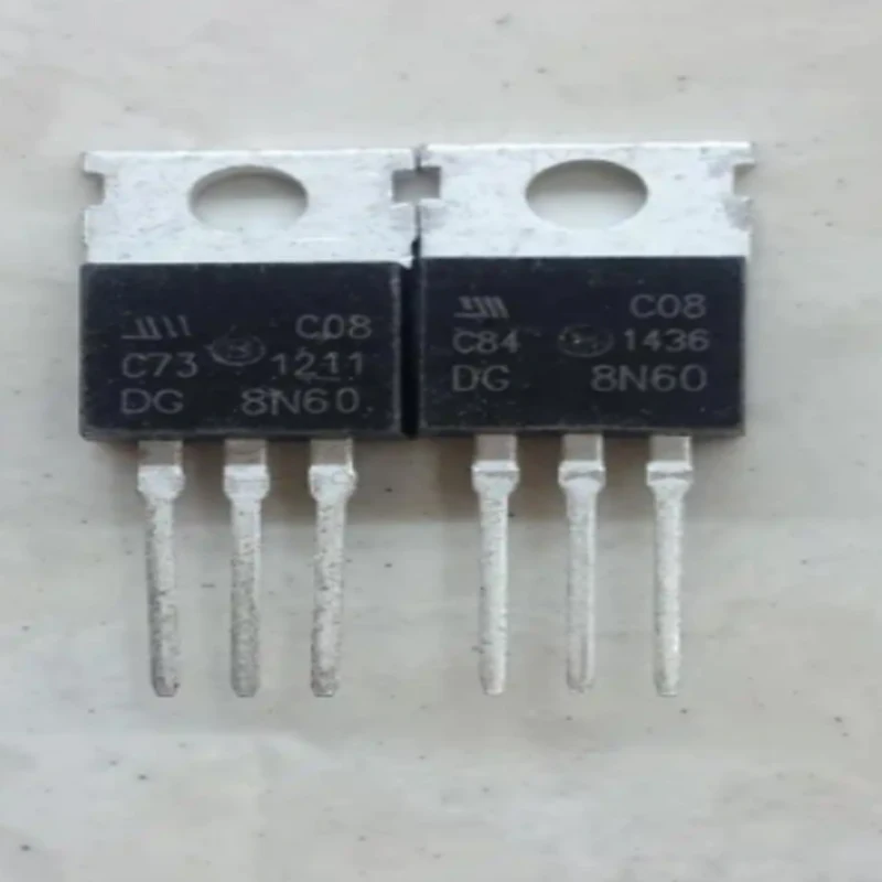 

10PCS DG8N60 Field Effect Transistor (MOSFET) TO-220F 600V/83W direct shooting quality assurance