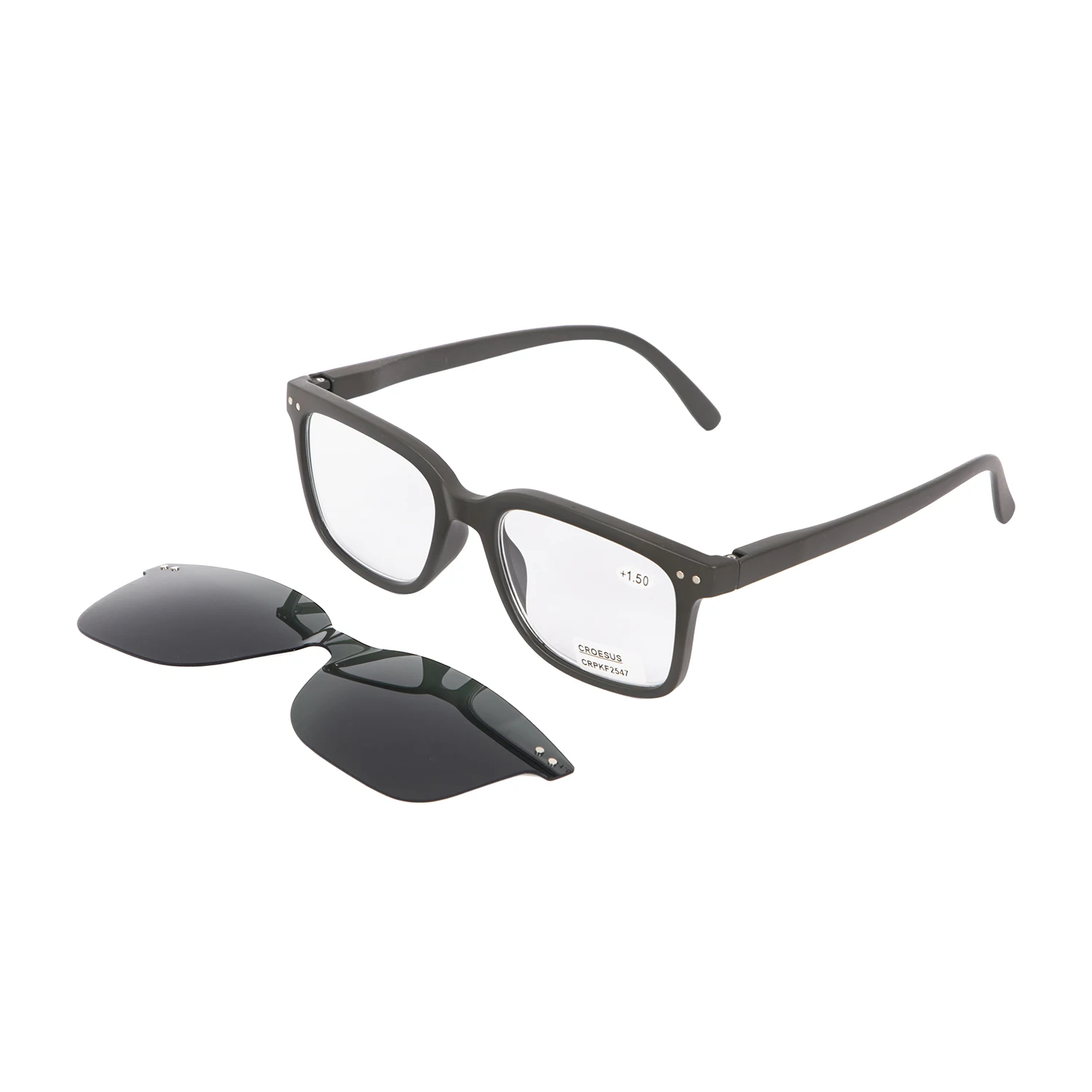 Polarized Lens Magnetic Sunglasses Men Clip on Style Design Reduce Glare Sun Glasses UV400 Protection Custom Logo Sunglasses