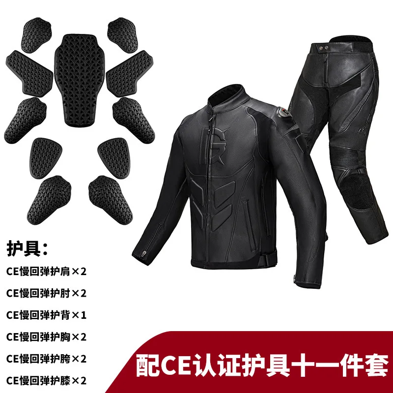 Winter Motorcycle Riding Jacket Pants Suit Waterproof Windproof Motorcycle Gear Protective Armor Racing Touring Equipment