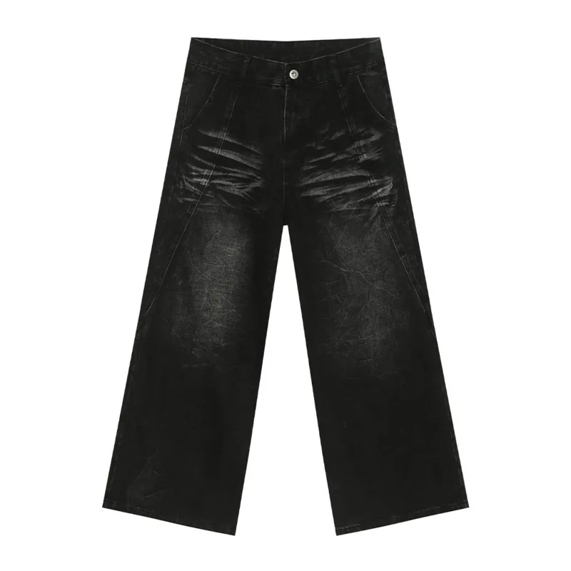 IEFB High Street Men's's's Men's Casual Washed Washed Couleur Couleur Lâche tendance droite Pantalon de denim masculin de jambe masculine 9C7862